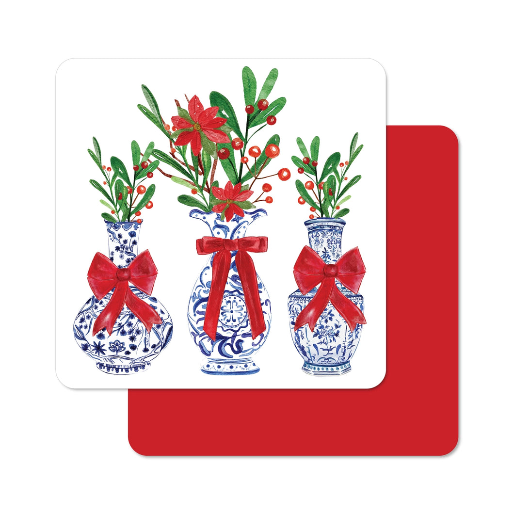 Topiary Holly Coasters - Pack of 6