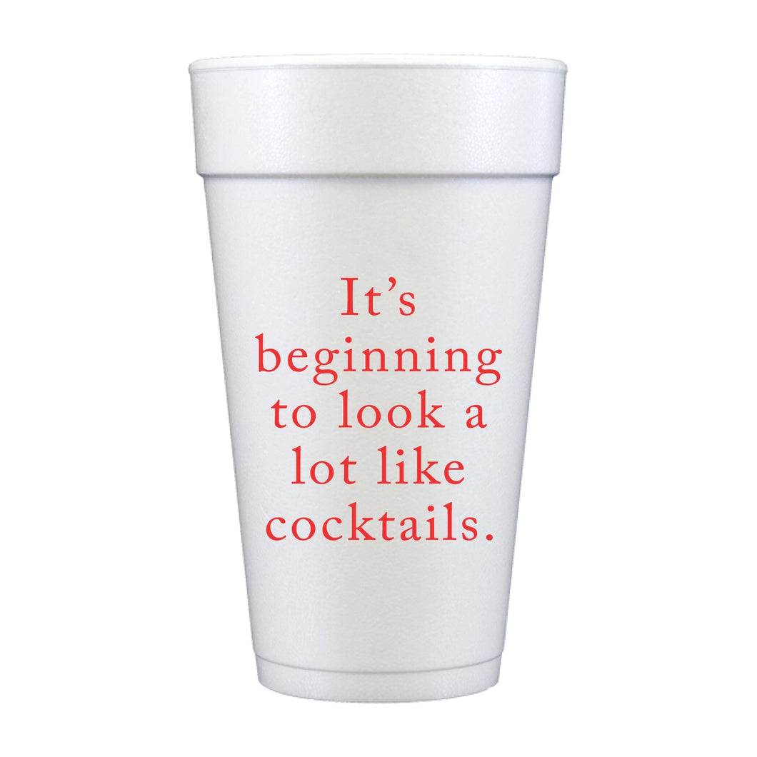 Looks Like Cocktails Reusable Cups - Set of 10