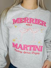 Load image into Gallery viewer, Merrier With A Martini Sweatshirt
