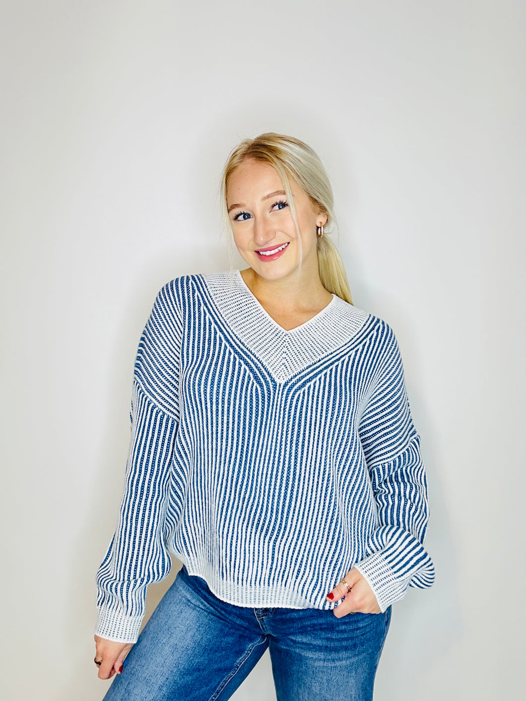 Stripe A Pose Sweater