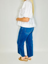 Load image into Gallery viewer, Upgraded High Rise Crop Wide Leg Denim
